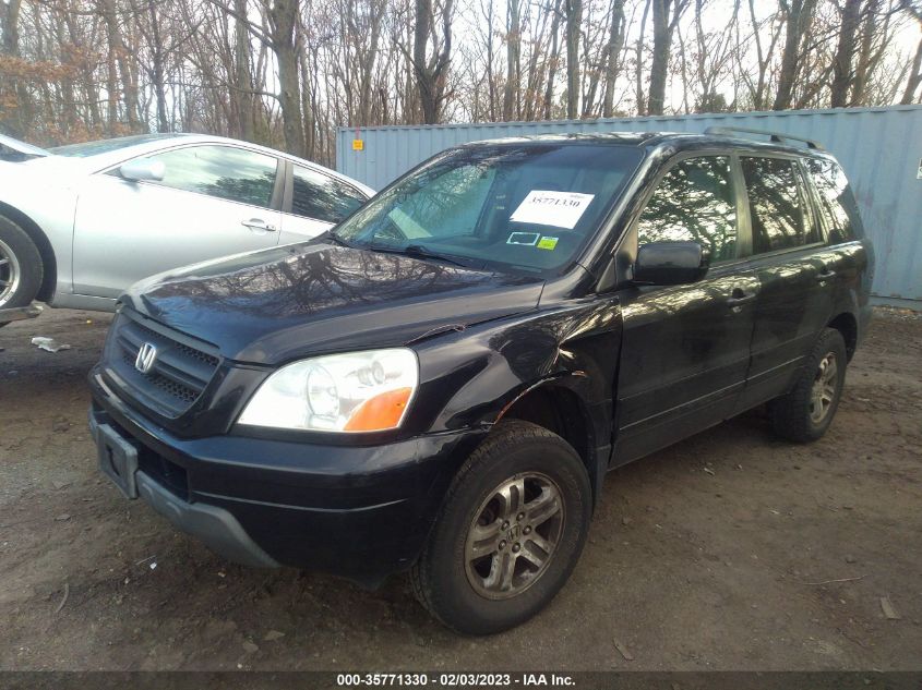 2003 Honda Pilot Ex-L VIN: 2HKYF18573H574562 Lot: 35771330