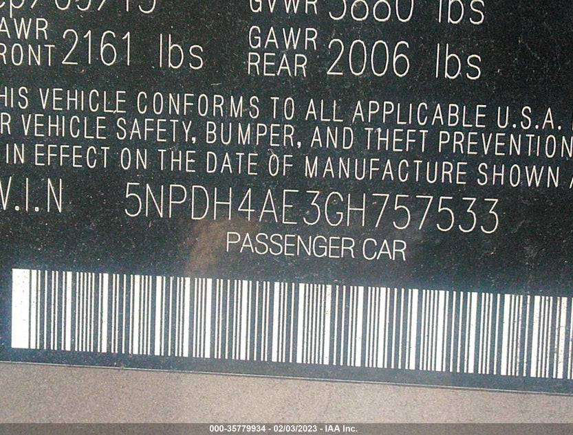 5NPDH4AE3GH757533
