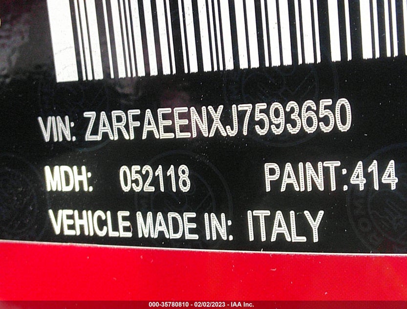 ZARFAEENXJ7593650