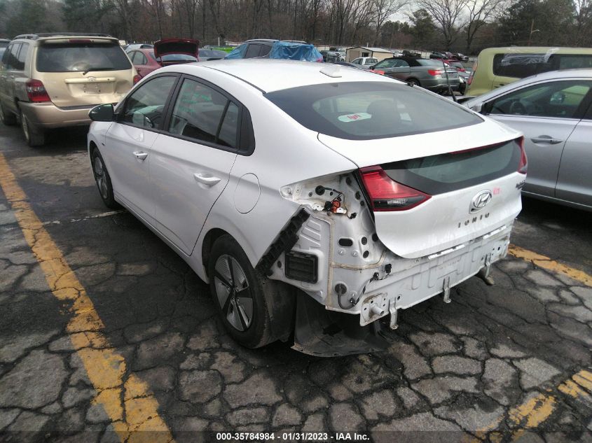 KMHC65LC7KU175237 2019 Hyundai Ioniq Hybrid Blue