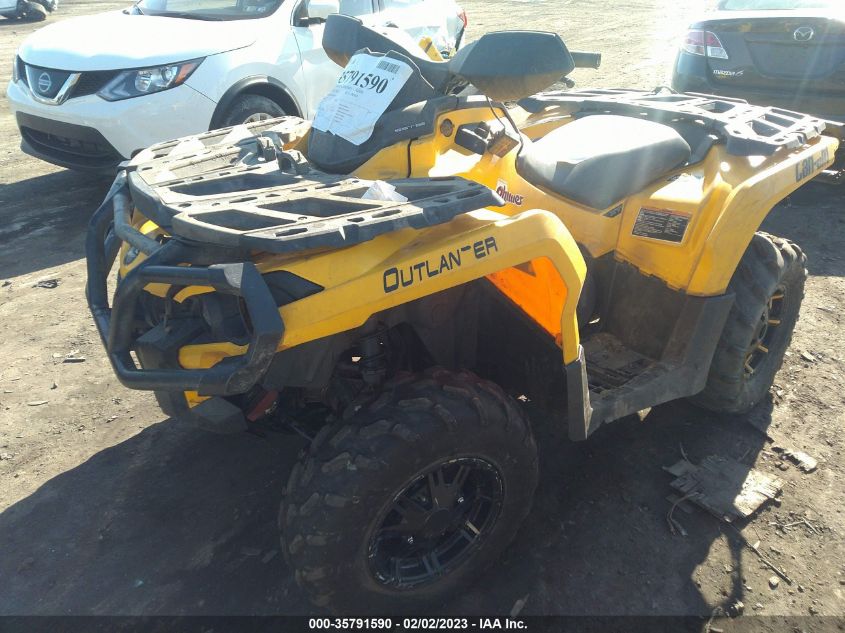 2015 Can-Am Outlander 800R Xt/800R Xt-P VIN: 3JBLKAN26FJ000618 Lot: 35791590