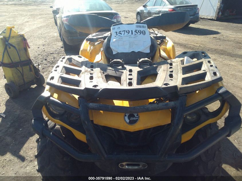 2015 Can-Am Outlander 800R Xt/800R Xt-P VIN: 3JBLKAN26FJ000618 Lot: 35791590