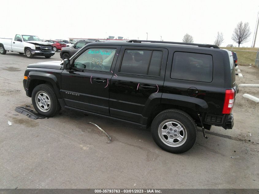 2016 Jeep Patriot Sport VIN: 1C4NJPBB9GD738599 Lot: 35793763