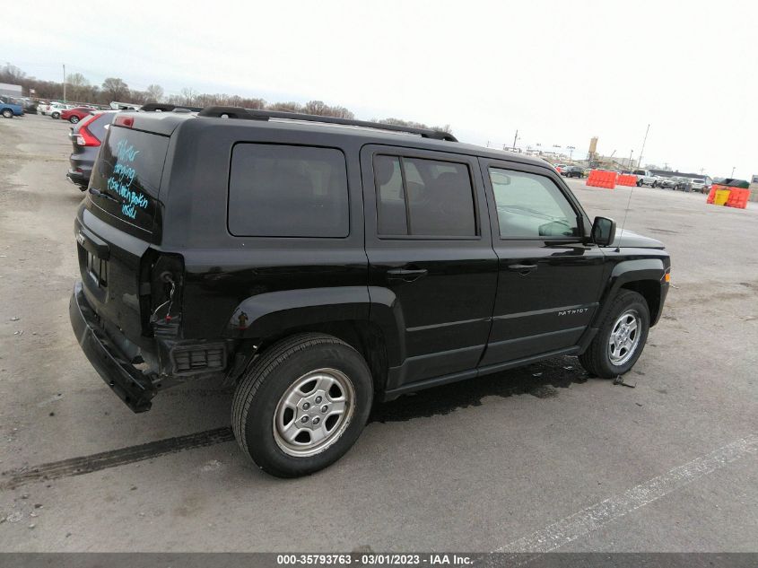 2016 Jeep Patriot Sport VIN: 1C4NJPBB9GD738599 Lot: 35793763