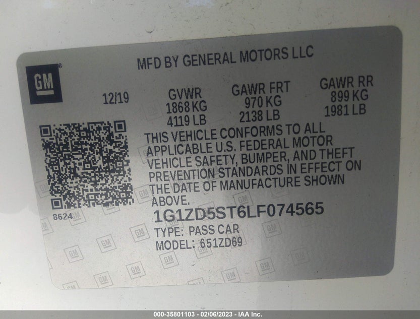 1G1ZD5ST6LF074565