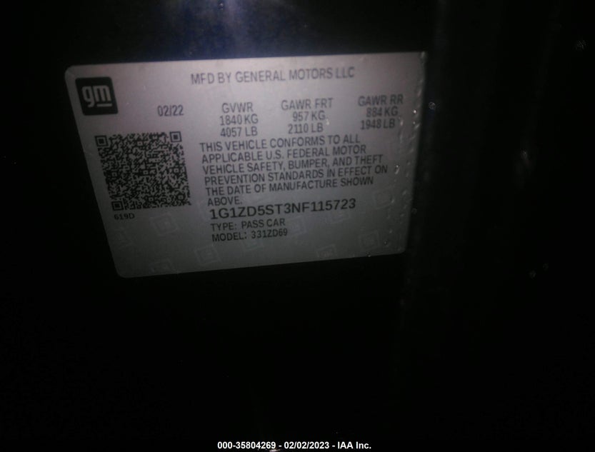 1G1ZD5ST3NF115723