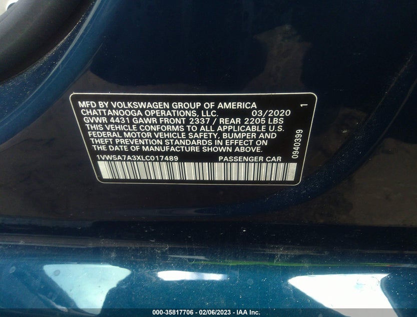 1VWSA7A3XLC017489
