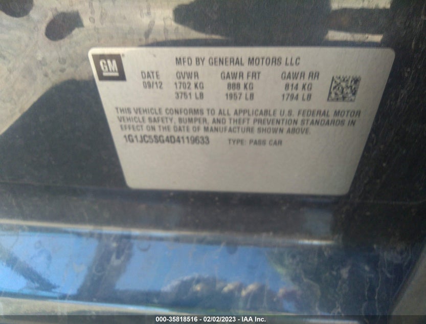 1G1JC5SG4D4119633