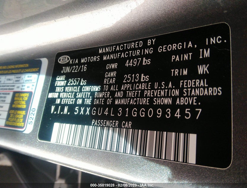 5XXGU4L31GG093457
