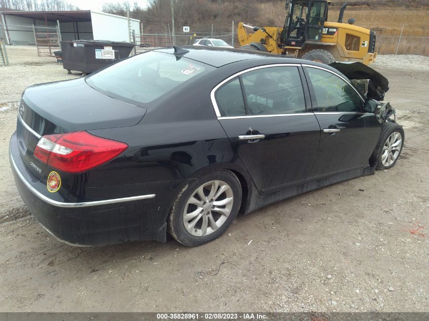 2013 Hyundai Genesis 3.8 VIN: KMHGC4DD4DU251625 Lot: 35828961