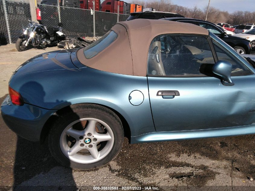 1998 BMW Z3 2.8 VIN: 4USCJ3338WLG20522 Lot: 35832553