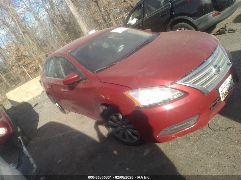 2014 Nissan Sentra Sv VIN: 3N1AB7AP2EL692343 Lot: 35835831