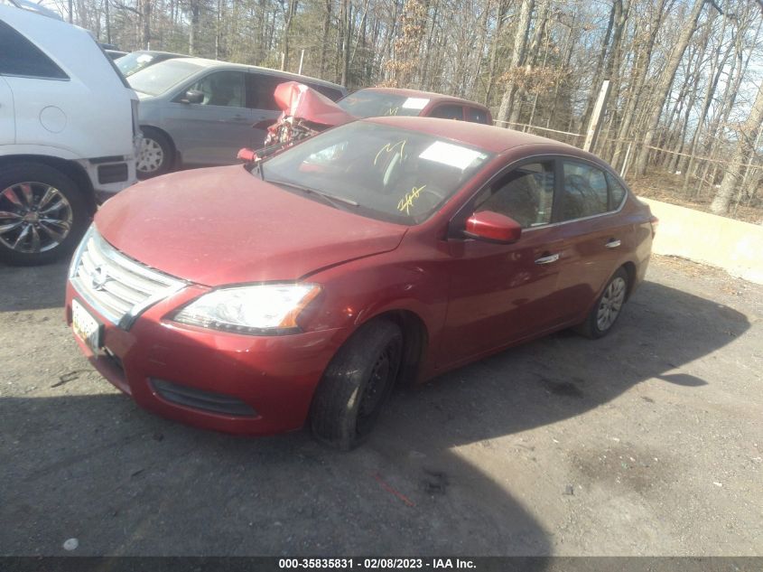 2014 Nissan Sentra Sv VIN: 3N1AB7AP2EL692343 Lot: 35835831