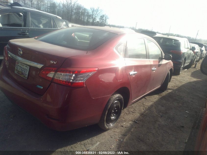 2014 Nissan Sentra Sv VIN: 3N1AB7AP2EL692343 Lot: 35835831