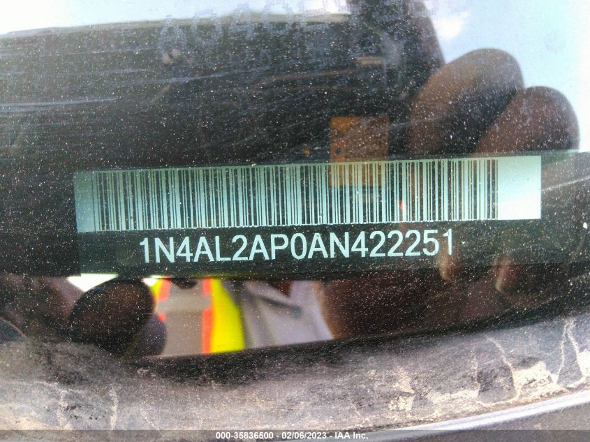 1N4AL2AP0AN422251 2010 Nissan Altima 2.5 S