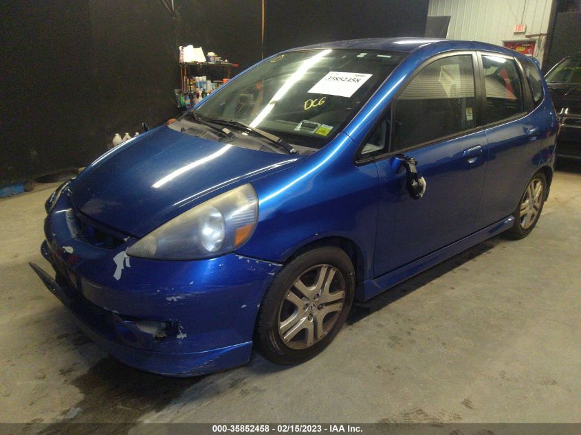 2007 Honda Fit Sport VIN: JHMGD38657S043551 Lot: 35852458