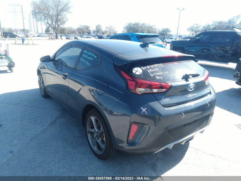 2019 Hyundai Veloster 2.0 VIN: KMHTG6AF2KU006274 Lot: 35857598