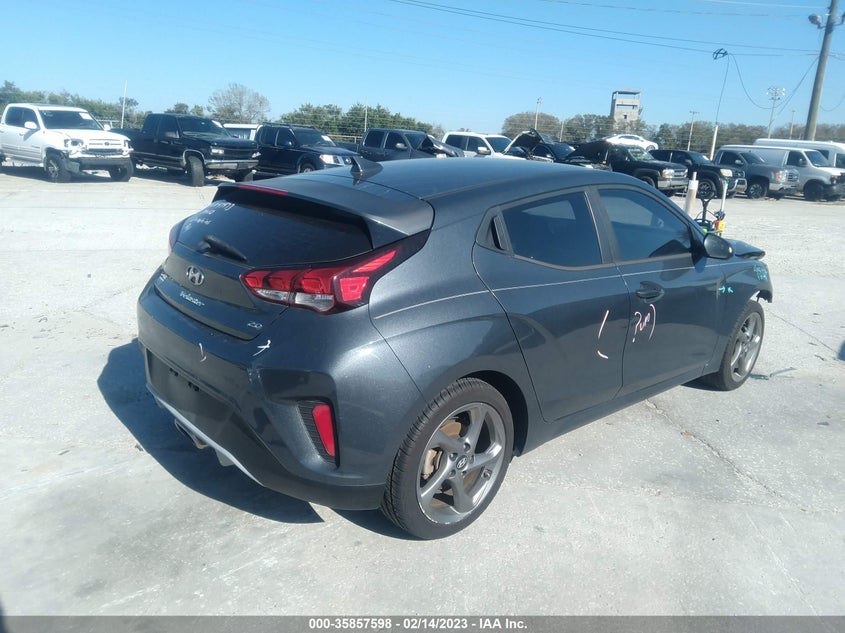 2019 Hyundai Veloster 2.0 VIN: KMHTG6AF2KU006274 Lot: 35857598
