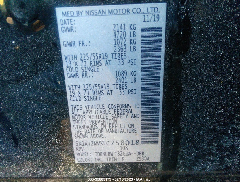 5N1AT2MVXLC758018