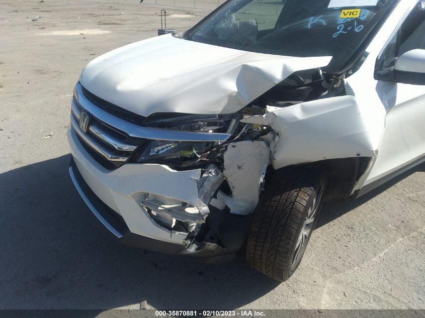 2017 Honda Pilot Touring VIN: 5FNYF6H96HB010410 Lot: 35870881