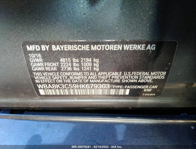 WBA8K3C59HK679303