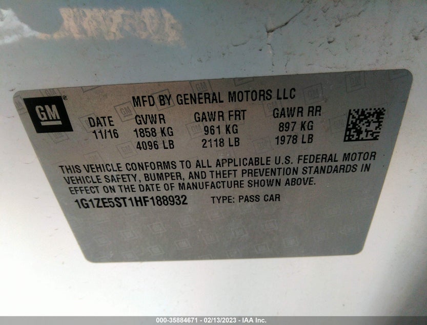 1G1ZE5ST1HF188932