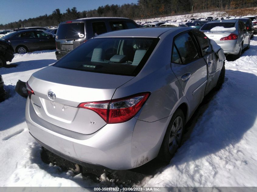 2016 Toyota Corolla Le VIN: 2T1BURHE4GC587644 Lot: 35897832