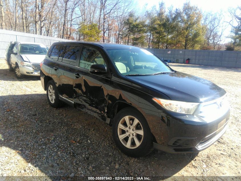 2013 Toyota Highlander Base V6 VIN: 5TDBK3EH2DS259109 Lot: 40390932