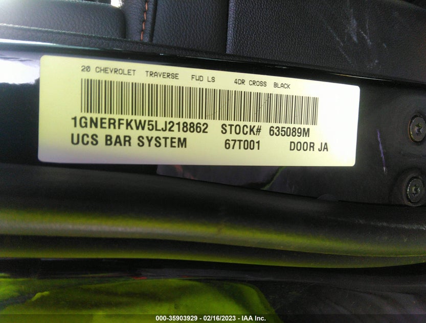 1GNERFKW5LJ218862