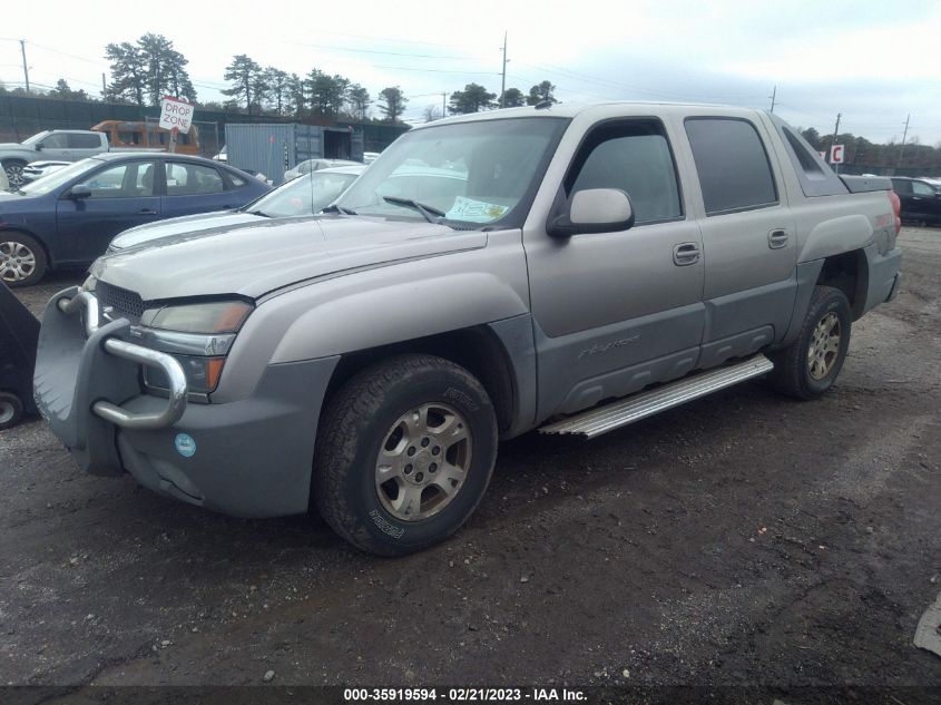 2002 Chevrolet Avalanche VIN: 3GNEK13T42G345517 Lot: 35919594