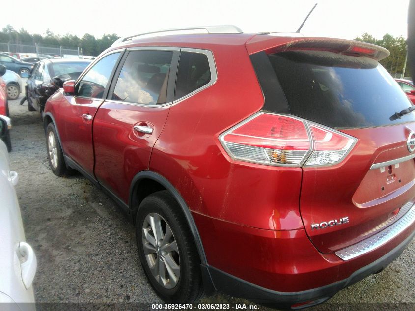 2016 Nissan Rogue Sv VIN: KNMAT2MT6GP721503 Lot: 35926470