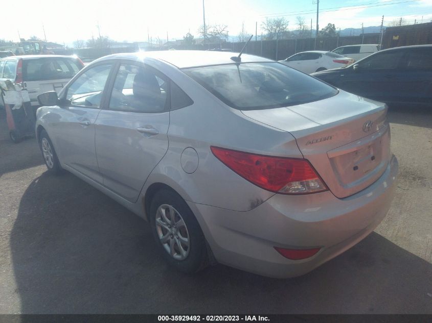 2013 Hyundai Accent Gls VIN: KMHCT4AE3DU323345 Lot: 35929492