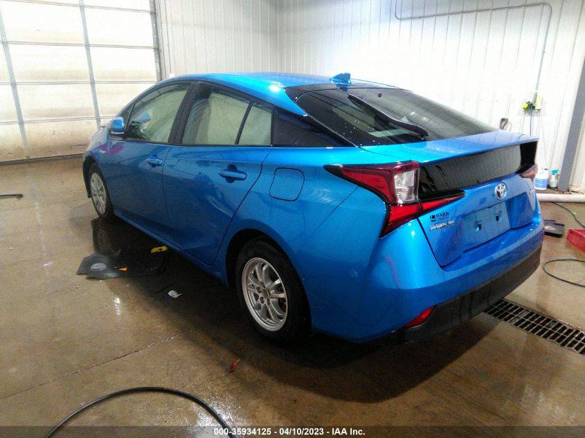 2019 Toyota Prius L Eco/Le/Xle/Limited VIN: JTDKARFU0K3076128 Lot: 35934125