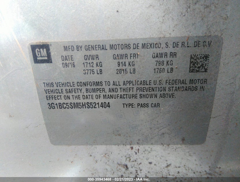 3G1BC5SM5HS521404