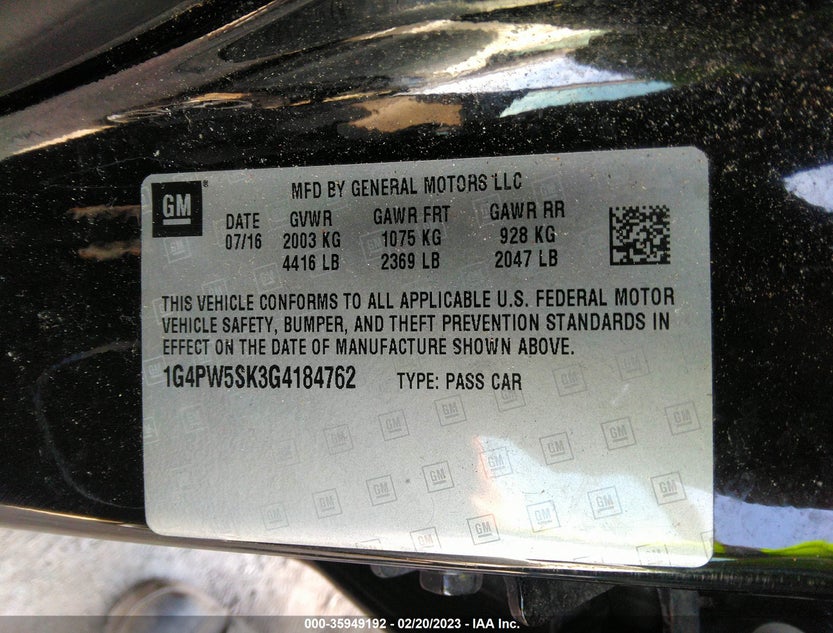 1G4PW5SK3G4184762