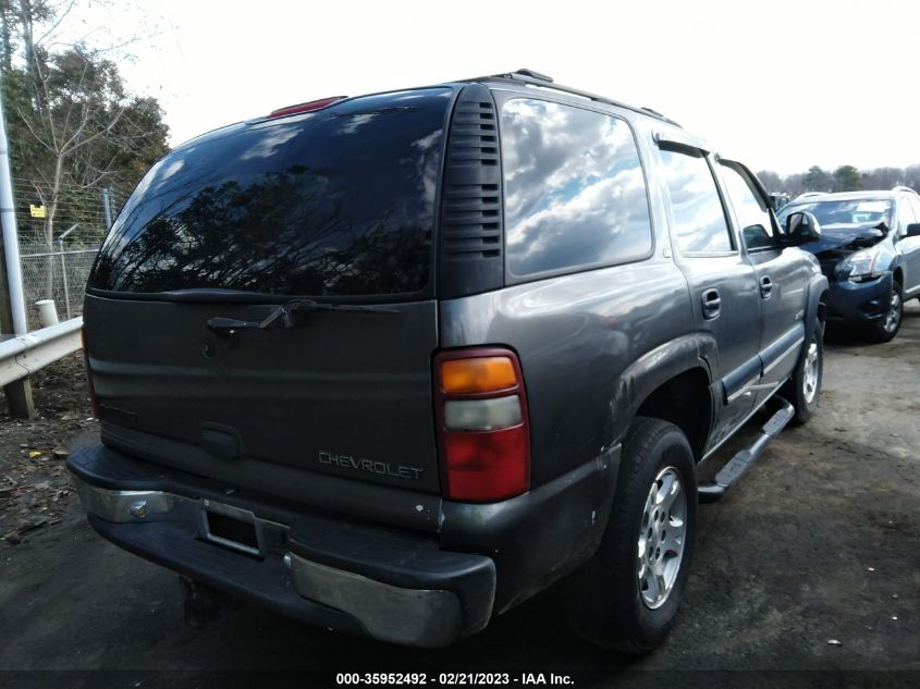 2001 Chevrolet Tahoe Ls VIN: 1GNEK13T91R130133 Lot: 35952492