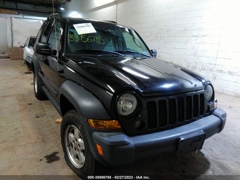 2006 Jeep Liberty Sport VIN: 1J4GL48K66W227938 Lot: 35956785