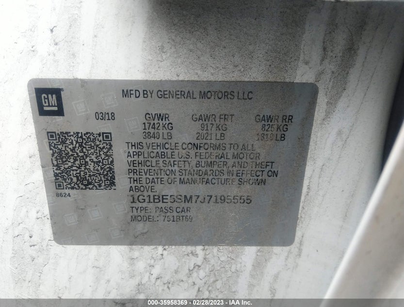1G1BE5SM7J7195555