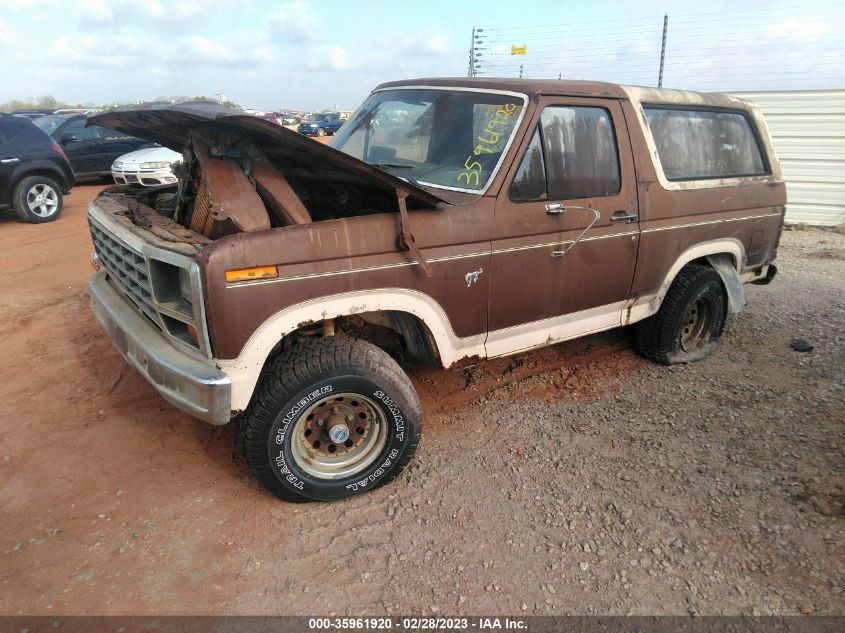 1981 Ford Bronco U100 VIN: 1FMDU15E3BLA72081 Lot: 35961920