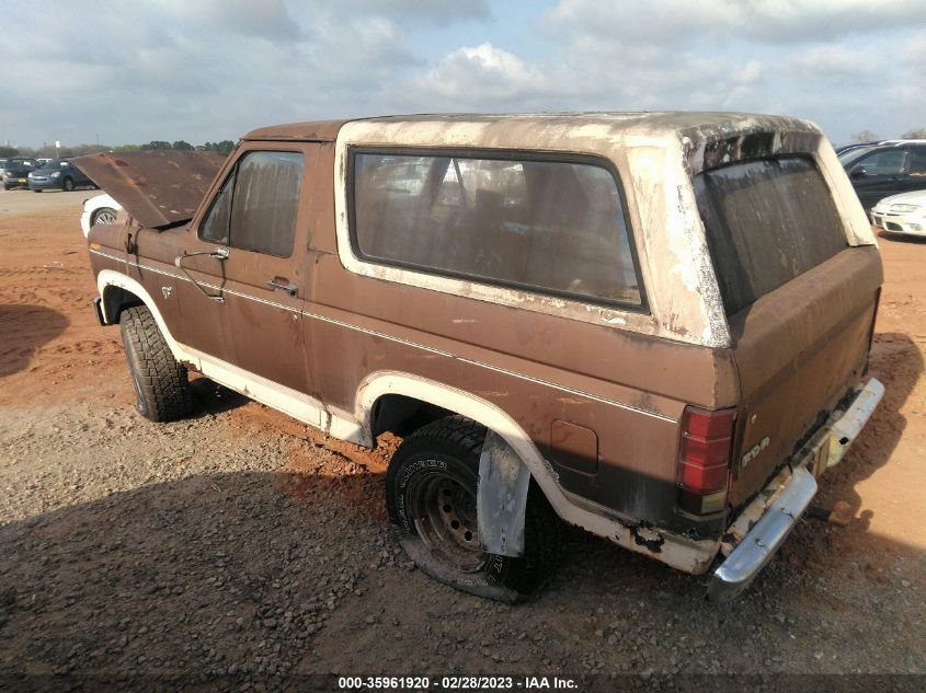 1981 Ford Bronco U100 VIN: 1FMDU15E3BLA72081 Lot: 35961920