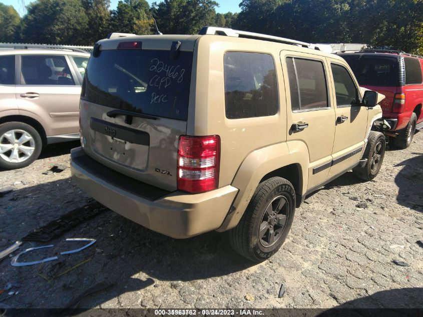 2008 Jeep Liberty Sport VIN: 1J8GP28K88W218507 Lot: 35963762