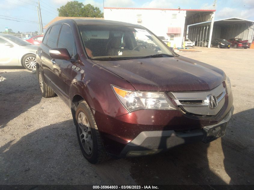 2008 Acura Mdx Technology Package VIN: 2HNYD28468H524569 Lot: 35964803