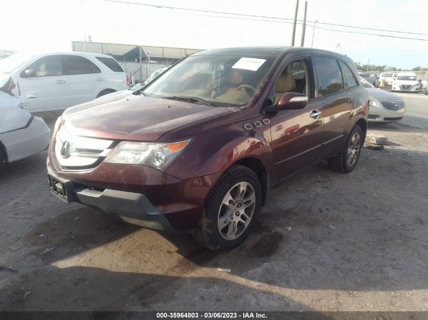 2008 Acura Mdx Technology Package VIN: 2HNYD28468H524569 Lot: 35964803