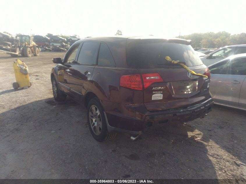 2008 Acura Mdx Technology Package VIN: 2HNYD28468H524569 Lot: 35964803