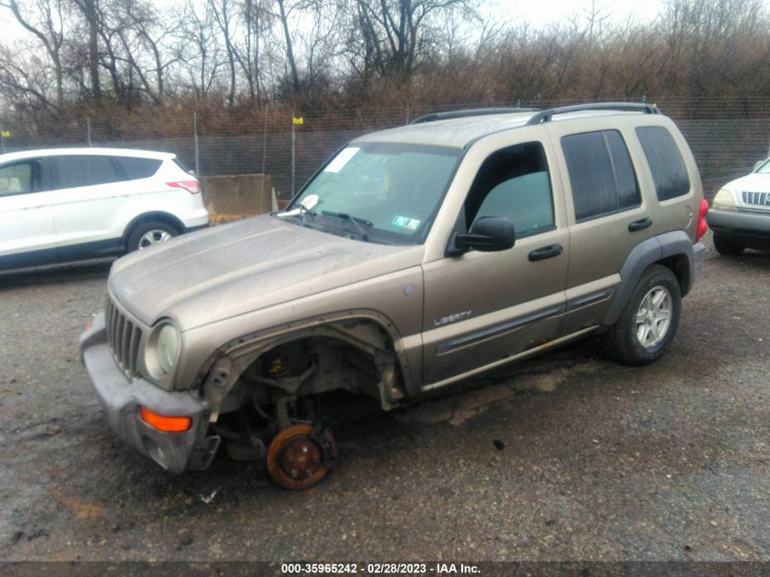 2004 Jeep Liberty Sport VIN: 1J4GL48K34W259422 Lot: 35965242