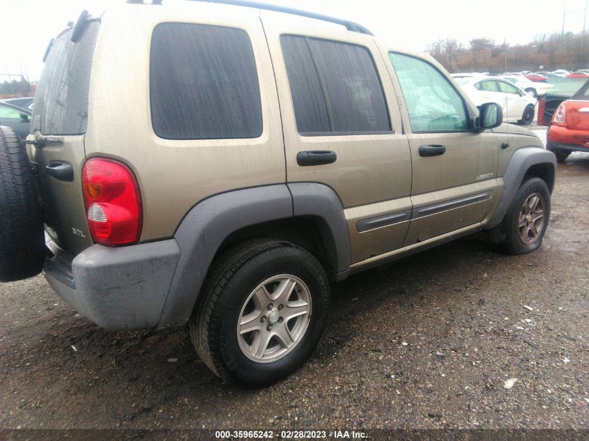 2004 Jeep Liberty Sport VIN: 1J4GL48K34W259422 Lot: 35965242