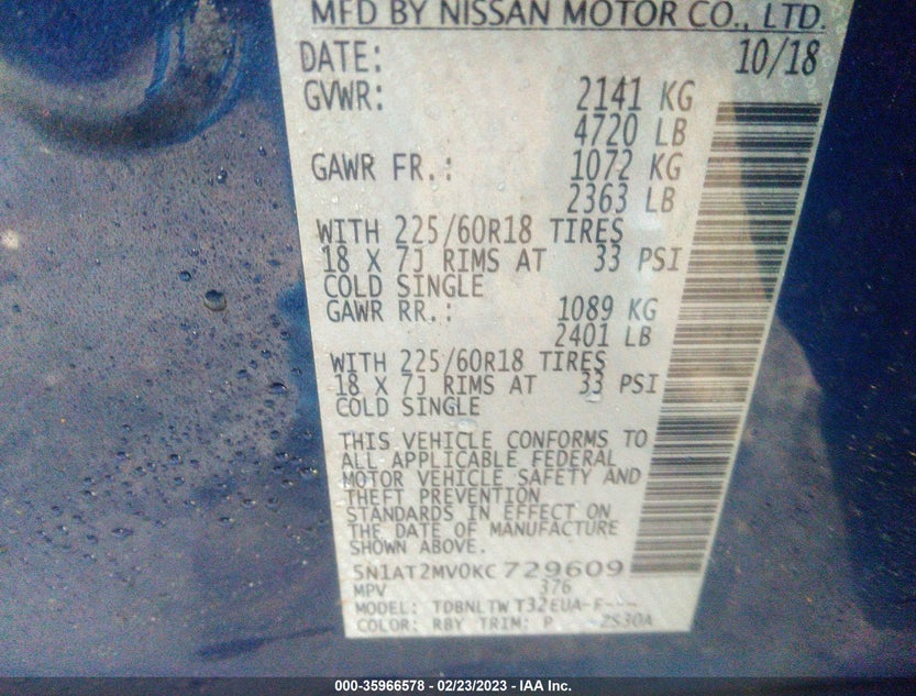 5N1AT2MV0KC729609