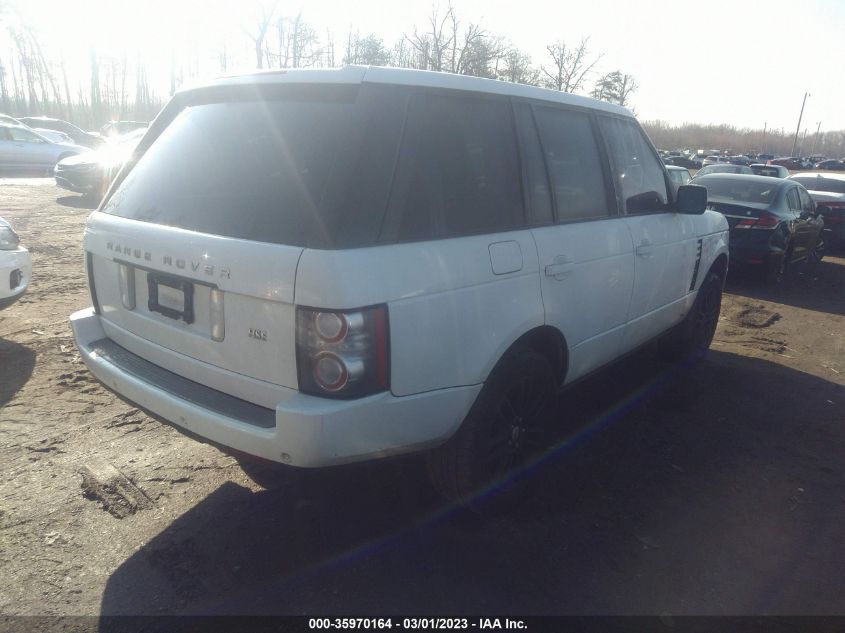 2011 Land Rover Range Rover Hse VIN: SALME1D48BA341108 Lot: 35970164