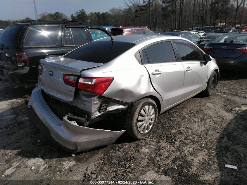 2016 Kia Rio Lx VIN: KNADM4A37G6574329 Lot: 35977244