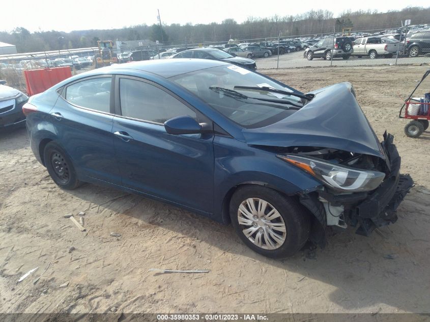 2016 Hyundai Elantra Se VIN: KMHDH4AE4GU619744 Lot: 35980353